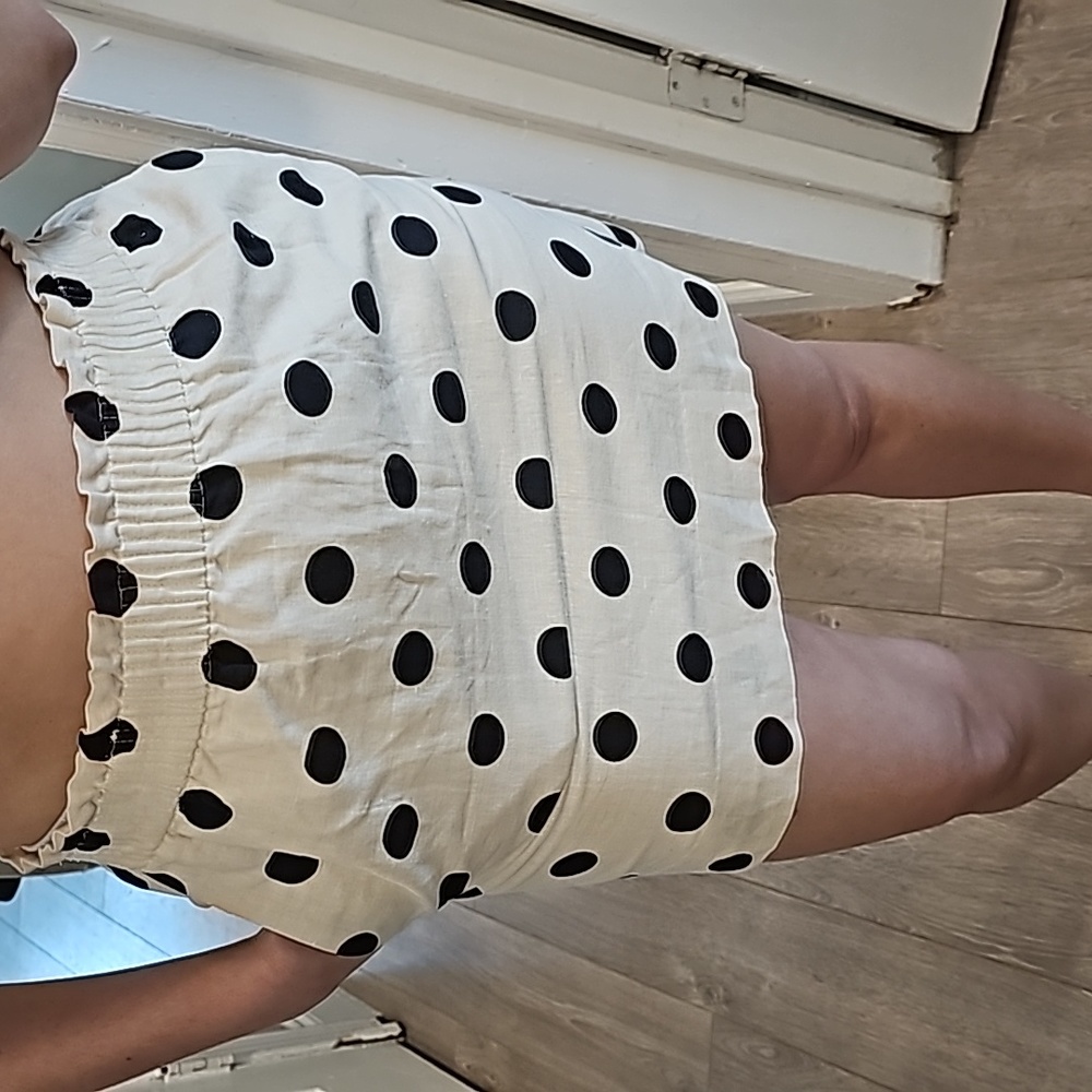 J. Crew linen Polka dot skirt - Picture 6 of 6